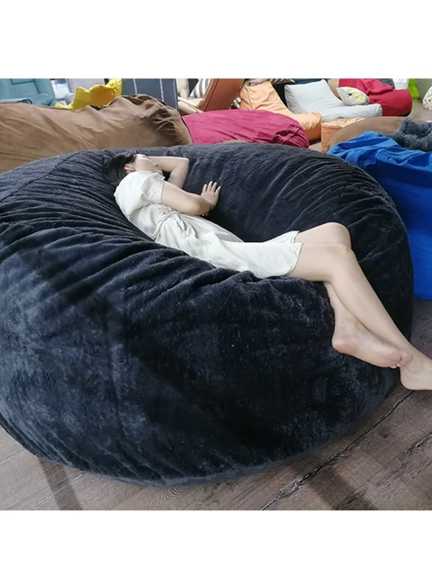 Soft Fur Bean Bag Bed Cover 4