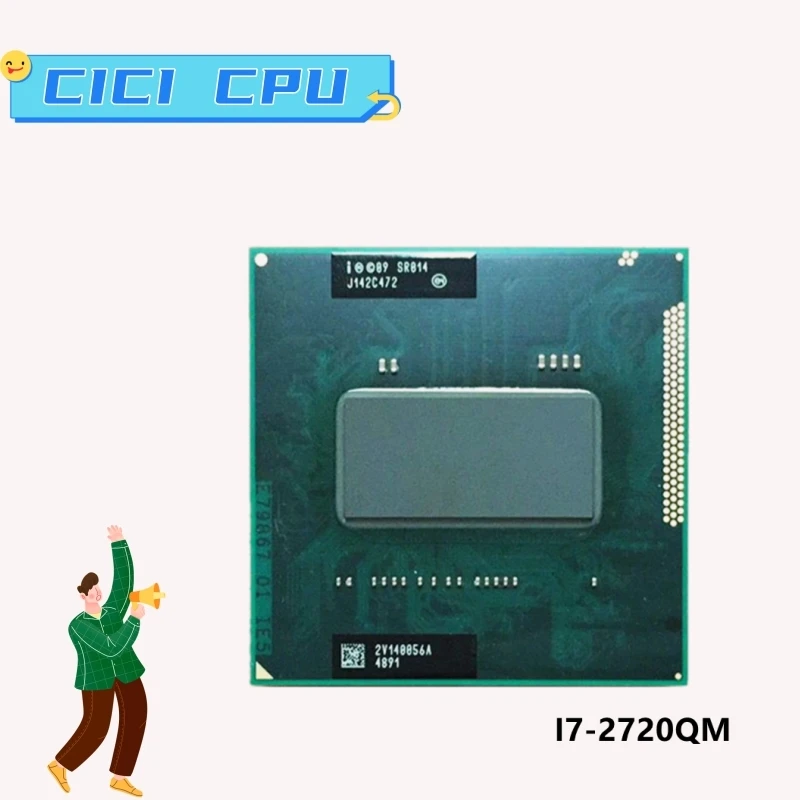 I7 2720Qm I7-2720Qm Sr014 2.2Ghz 6M Cpu Notebook Processor Socket G2 / Rpga988B Supporto Hm65