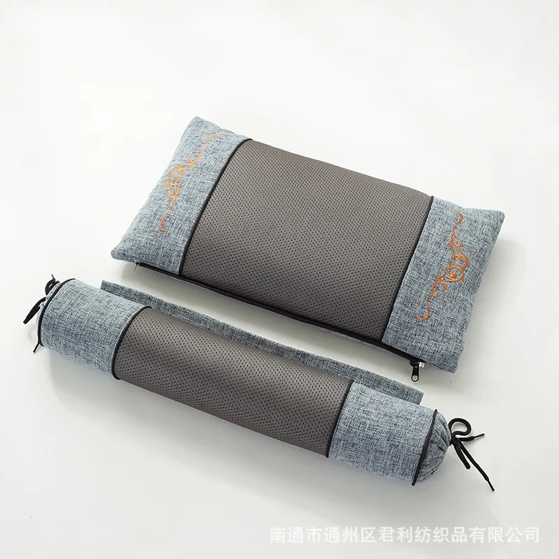 Argy Wormwood Heating Inflatable Cervical Pillow Cervical Spine Repair Combination Pillow Moxa Moxa Leaf Moxibustion Pillow 3