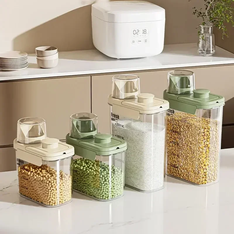 Sealed Miscellaneous Grain Tank Household Kitchen Rice Storage Tank Insect Proof And Moisture-proof Grain Storage Bucket