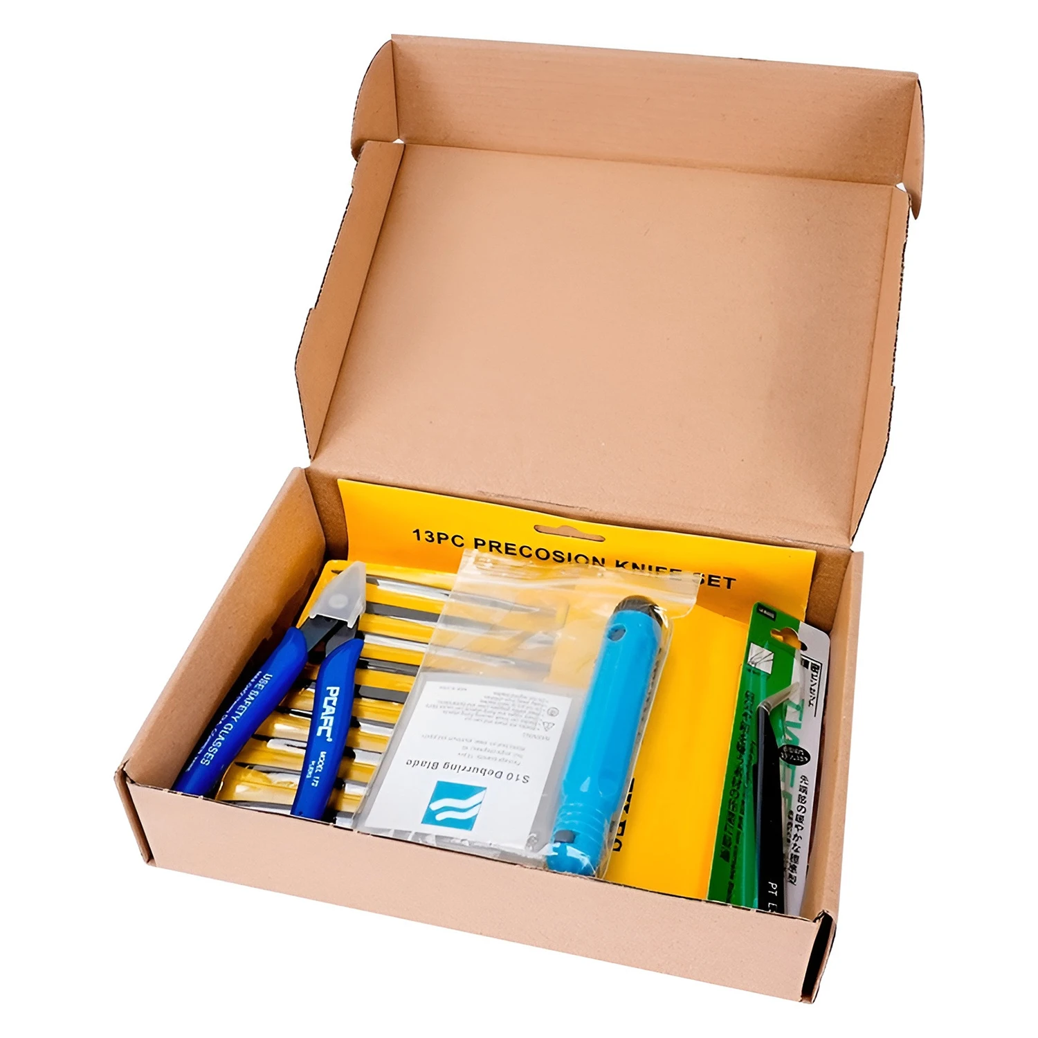 3D Printer Tool Kit Trimming Knife Scraper Cleaning Needle Tweezers Pliers Scraper Basic Deburring Tools Kit DIY 3D Printer Part - 6