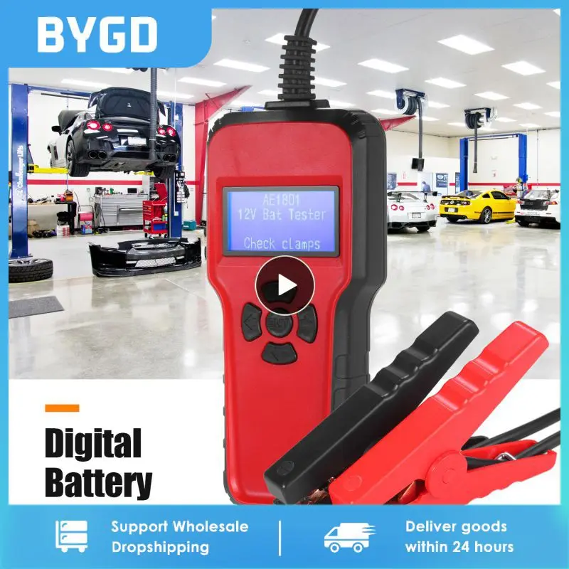 

Автомобильный тестер аккумулятора Ae1801 универсальный портативный ЖК-экран автомобильные аксессуары цифровой анализатор аккумулятора Тестер емкости аккумулятора