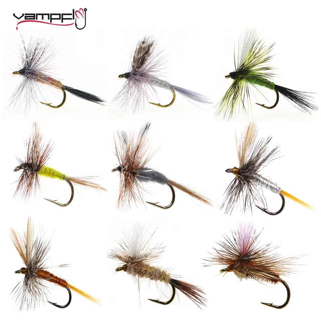 Vampfly Adams Dry Fly Barbed Fly Hook Light Hendrickson Rainbow Trout  Fishing Lure Bait Adult Mayfly Caddis Midge Fishing Flies - AliExpress