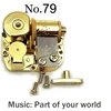 Anime Gold Mechanical DIY Music Box Movement Lilium Your Name Secret Base Musical Accessories Family Activities Gifts 2