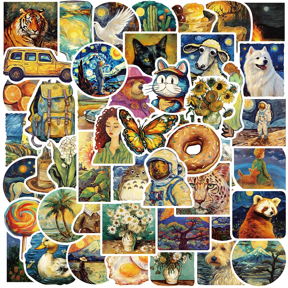 

10/30/50PCS Mix Painting Art Cartoon Stickers Car Motorcycle Travel Luggage Phone Guitar Laptop Cartoon DIY Joke Sticker Toy