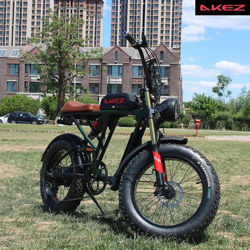 Smart Powerful 1500W 26AH 48V Lithium Full Suspension Folding Mountain Electric Bike Fat Tire Electric Bike