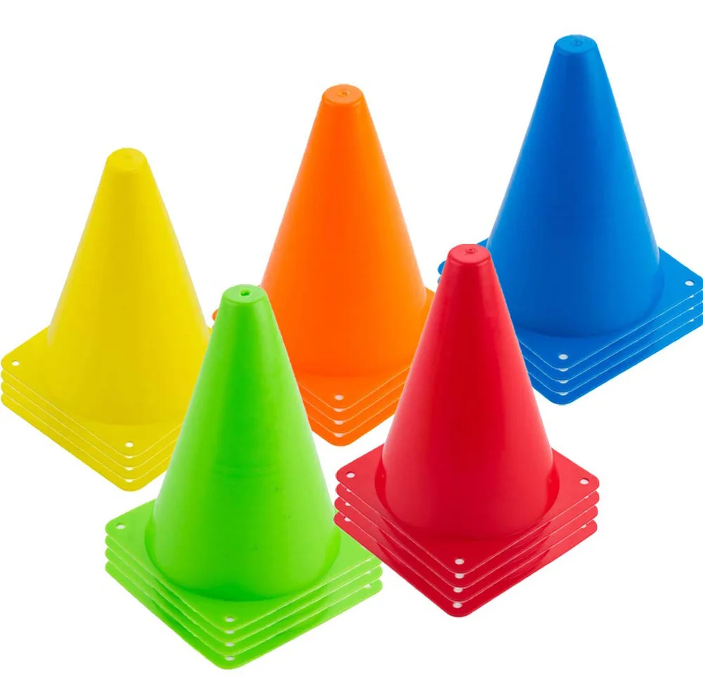 

12pcs/Set Plastic Traffic Cones Birthday Decoration Race Car Theme Party Supplies Construction Road Cones Roadblock Props