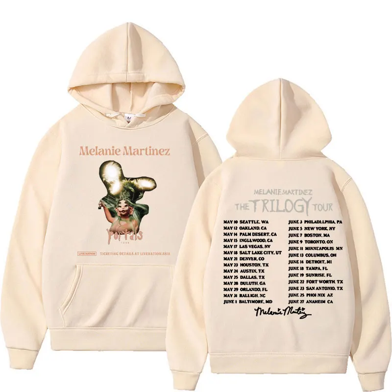 The Trilogy Tour 2024 Melanie Martinez Portals 앨범 풀오버 후디, 남성 여성 의류, 빈티지 미학 후디, 스웻셔츠