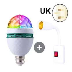 Vibrant Rotating Stage Effect Light Bulb (Bulb with UK plug)