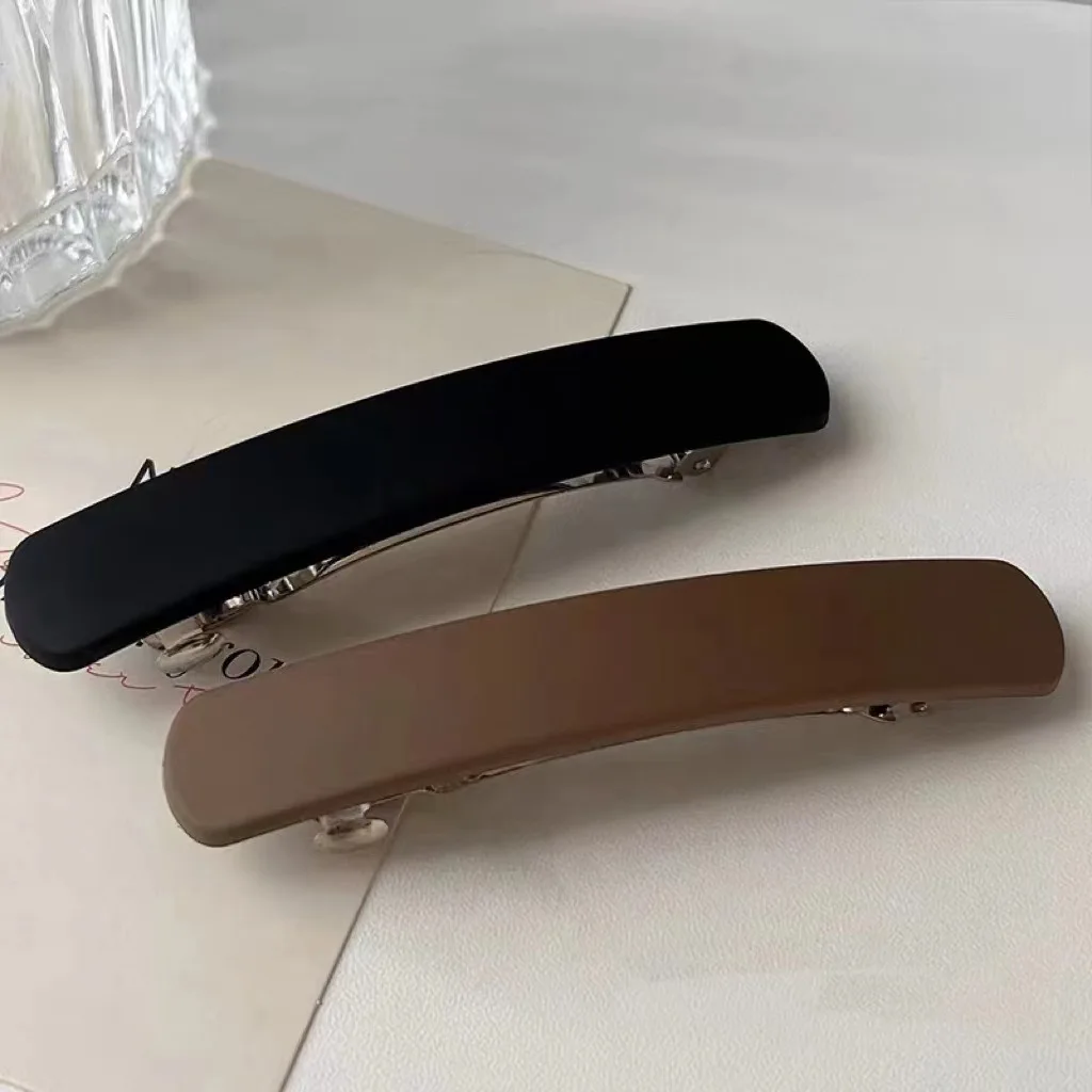 Elegante matte haarclip voor dames sterke grip haaraccessoire_voghion.com