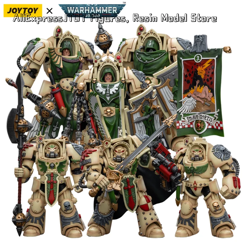 [IN-STOCK] JOYTOY Warhammer 40K 1/18 Action Figures Dark Angels Deathwing Strikemaster Anime Model Toys Christmas Gifts