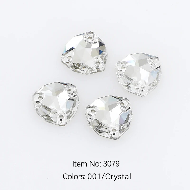 28-Piece Colorful Crystal Sew-On Rhinestone Set