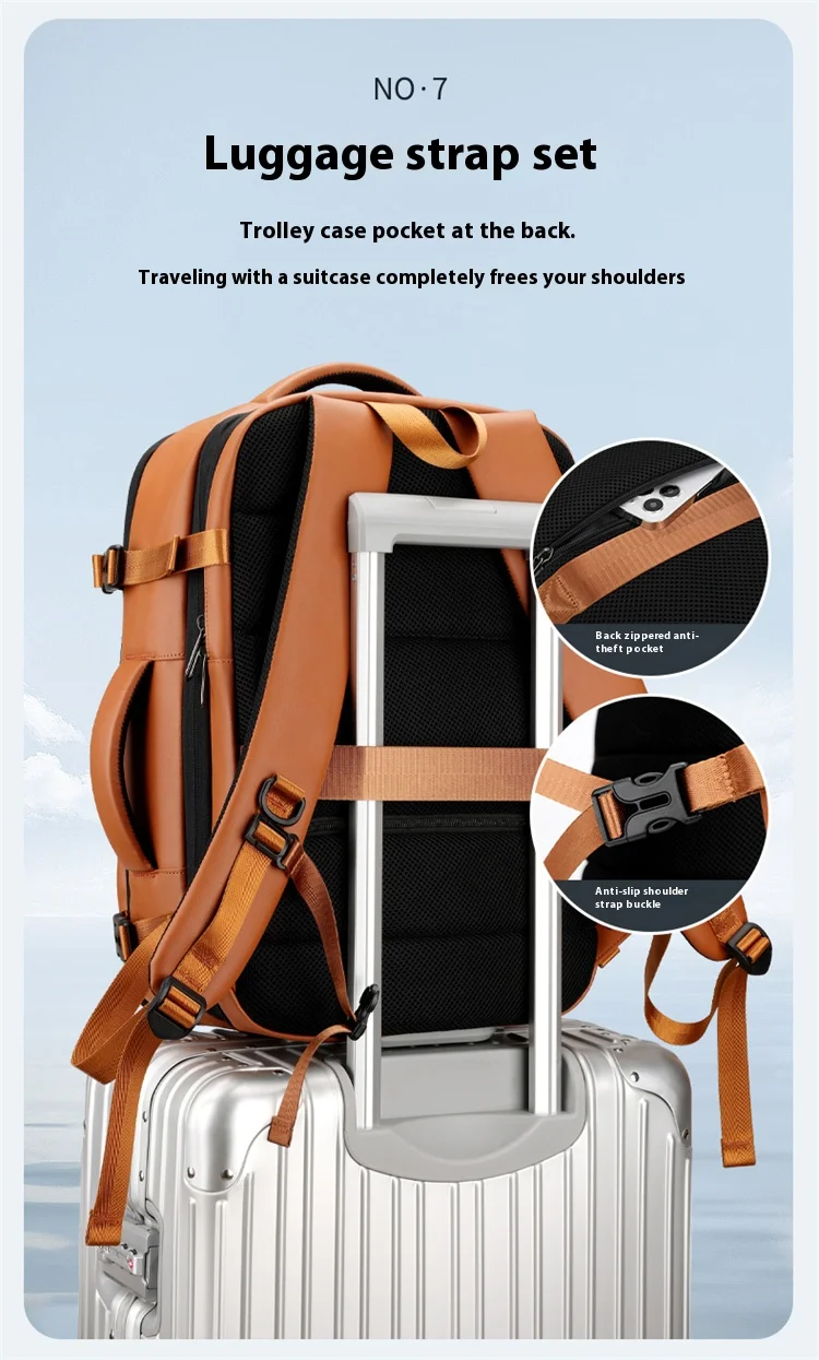 Commuter Laptop Backpack, Expandable, Waterproof Business Casual Backpack, 15.6 Inches, Large Capacity Travel Backpack