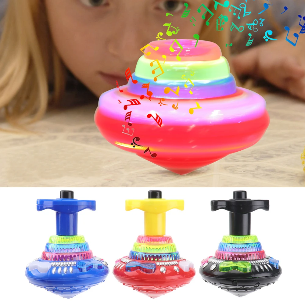 FlashSpin™ Toupies Lumineuses Musicales avec Lanceur – Lot de 3