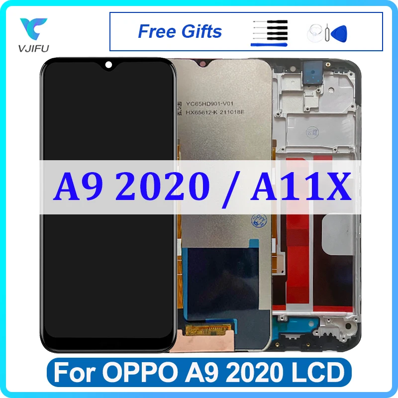 

Оригинальный ЖК-дисплей 6,5 дюйма для A9 2020, дисплей, сенсорный экран для Oppo A11X cphфитнес CPH1939 Pantalla, дигитайзер в сборе, замена, ремонт