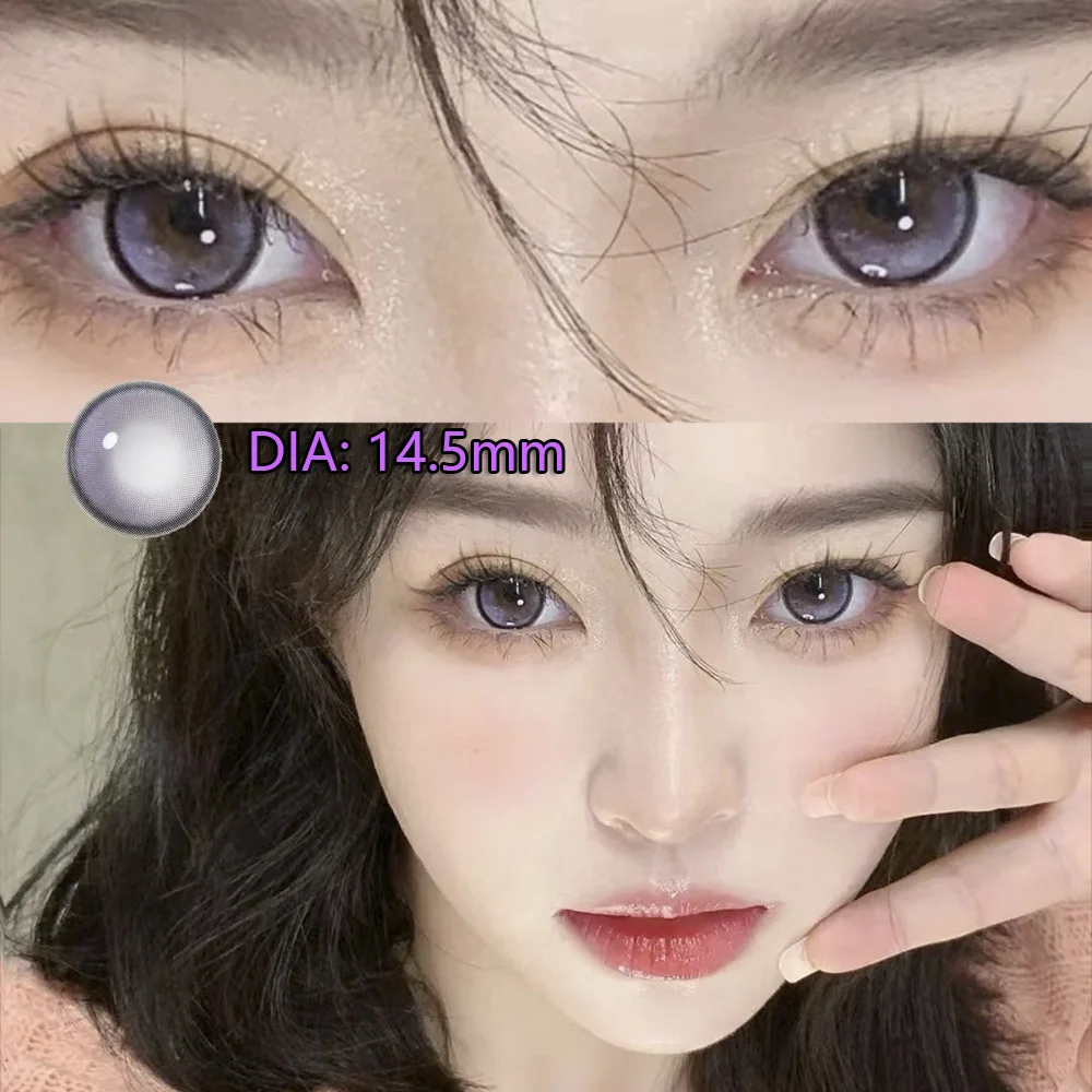 YIMEIXI 5 Pairs Eyes Contacts Lenses Myopia Prescription Daily