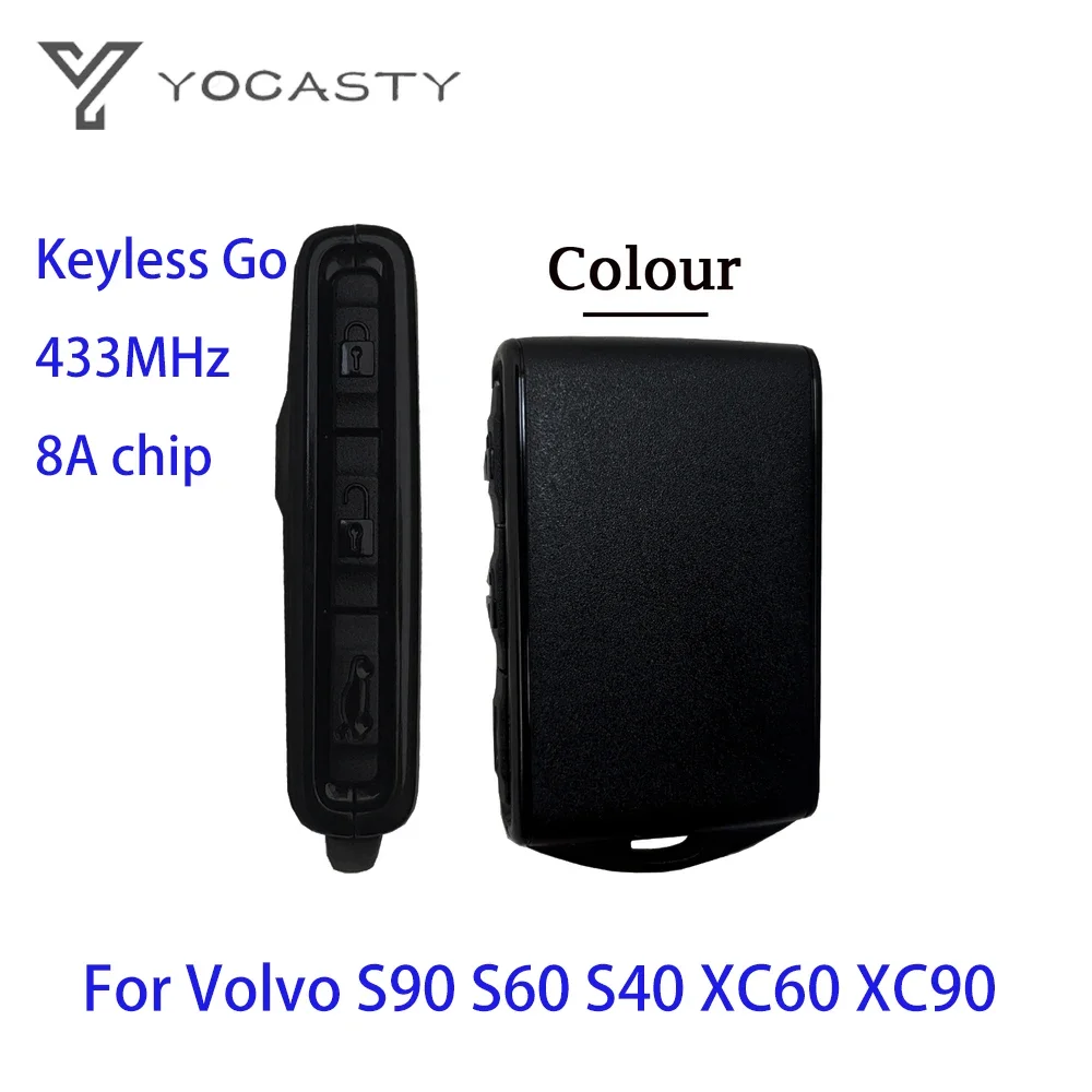 Фото Оригинальный умный ключ управления yocпластика для Volvo S90 S60 S40 XC60 XC90 2016 - 2020 БЕСКЛЮЧЕВОЙ вход Fob 433 МГц 8A чип YGOHUF8423 №2