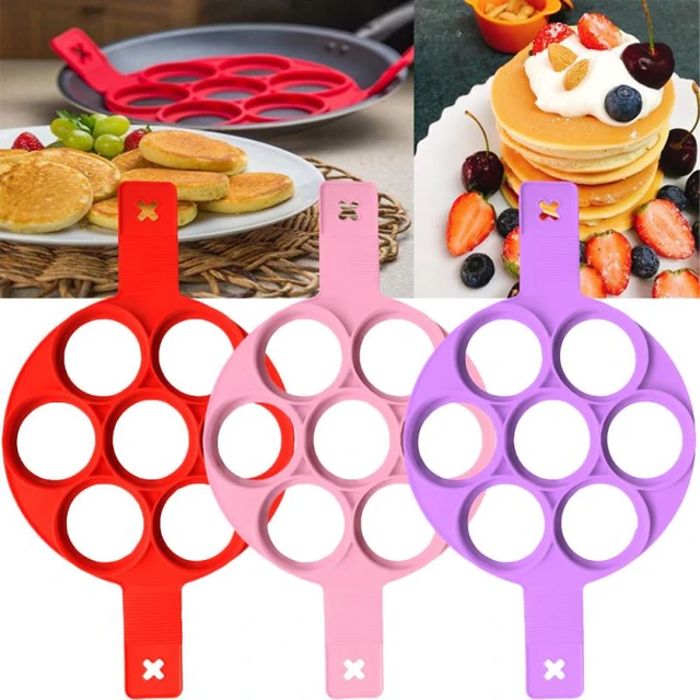 Fried Egg Pancake Maker Nonstick Cooking Tool Round Heart Pancake Maker Egg  Cooker Pan Flip Eggs