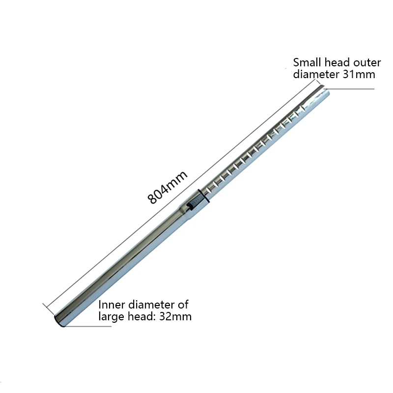 Tubo Telescópico Para Aspiradora 32 Mm - Conector Universal, Acero Inoxidable, Compatible Con La Mayoría De Marcas