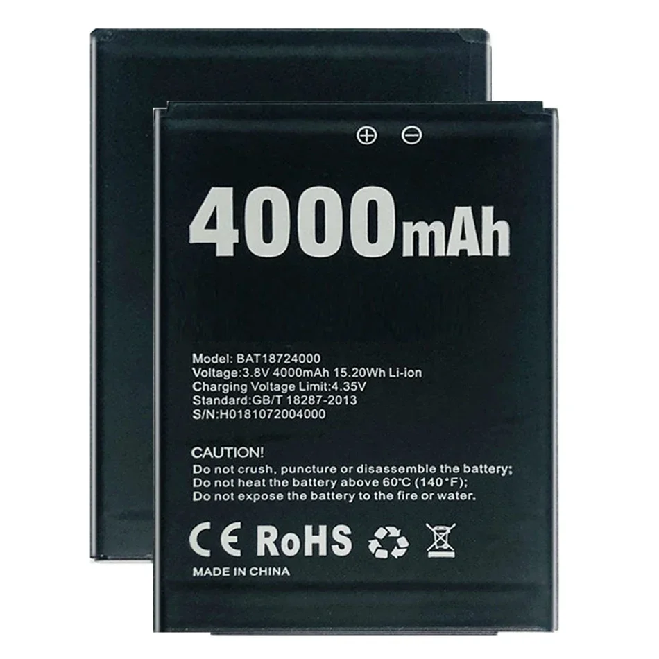 

4000mAh BAT18724000 Battery For Doogee X70 X 70 High Quality Replacement Batterie Bateria + Tracking Number