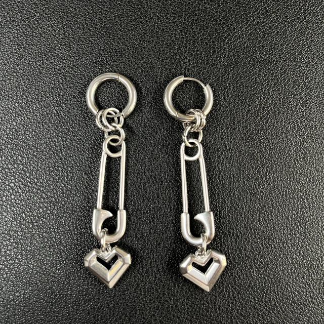 Boucles d'oreilles Punk Grunge Rock à rivets, chaîne, Cool, mode géométrique, goutte d'eau, gothique, breloque esthétique, bijoux, accessoires Hip Hop