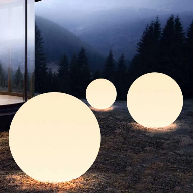 LED Vibrant Light Ball Nursery Night Lamp Garden Lights Ball Waterproof P65 Warm White for Outdoor Decor Pathway Patio Yard Lawn 4
