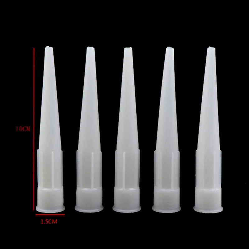 20pcs Universal Caulking Gun Nozzles Plastic Glass Glue Nozzles Sealant Silicone Caulking Tips Mouth Home Construction Tools 6