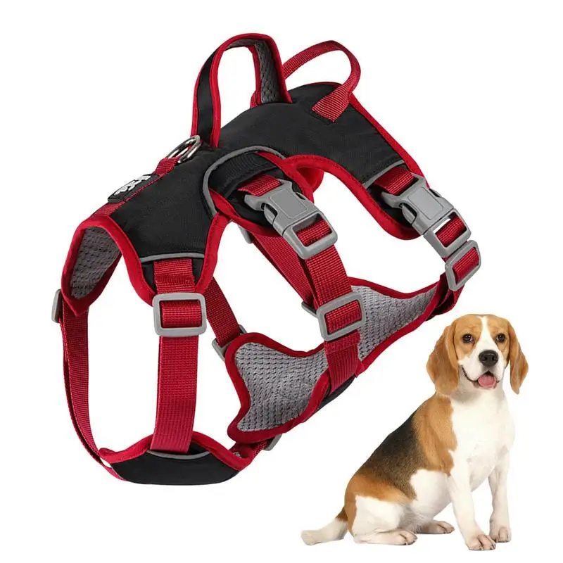 

Dog Harness Medium Sized Dog Training Harness Reflective Vest Comfortable Padded Training Harness With Leash For Dogs