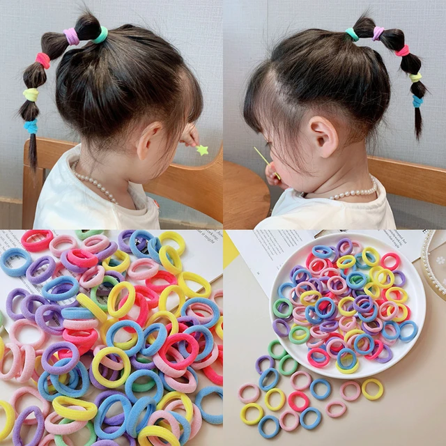 2 pièces/ensemble d'élastiques à cheveux pour enfants, accessoires de coiffure  pour filles - AliExpress