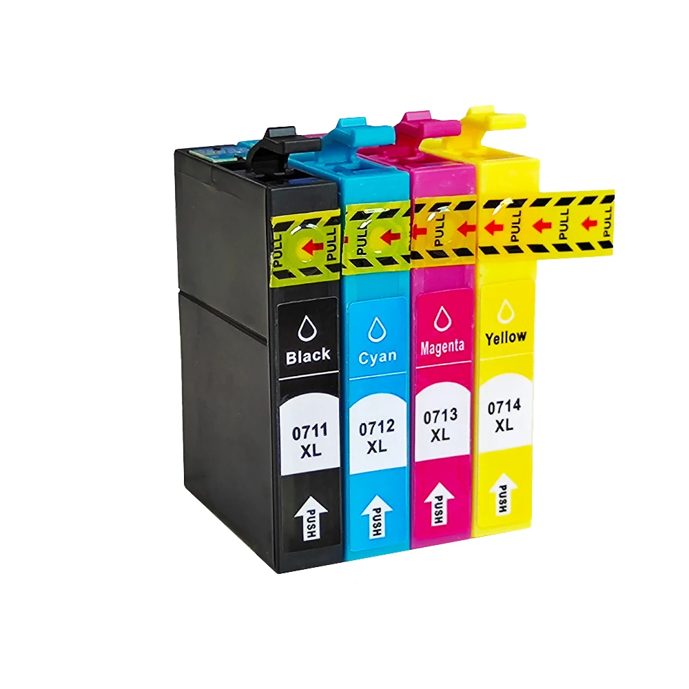 Cartucho de Tinta T0711 para a Caneta Epson Sx110 Sx215 Sx218 Sx400 Sx405 Sx410 Sx415 Sx510w Sx515w Dx7400 - Imagem 2