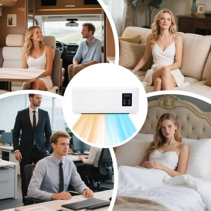 Portable Ductless Air Conditioner Fan Wall Mmounted Air Conditioner Fan Heat and Air Unit Ductless Portable Air Conditioner Fan