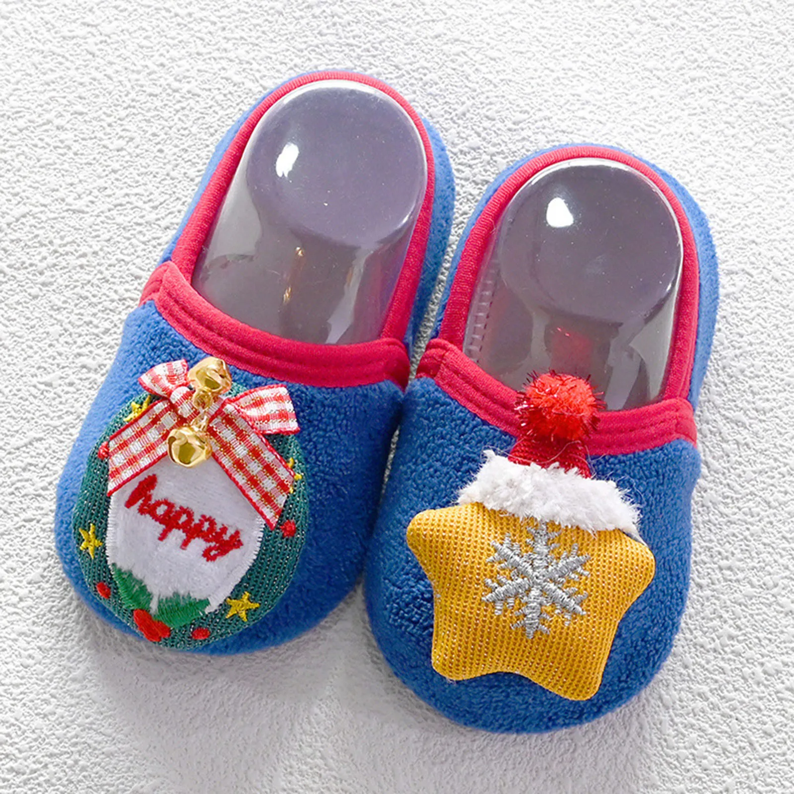 Christmas Baby Boys Girls Shoes First Walkers Winter Indoor Outdoor Slippers Infant Crib Floor Shoes Rubber