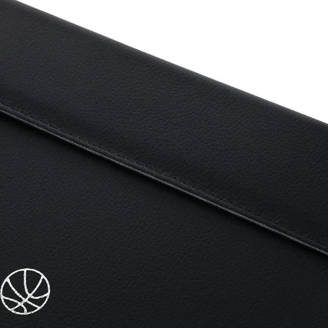 Professional Basketball Coach Tactical Reusable Double-Sided Layout Board Waterproof Leather Cover Magnetic Plate for Games 5