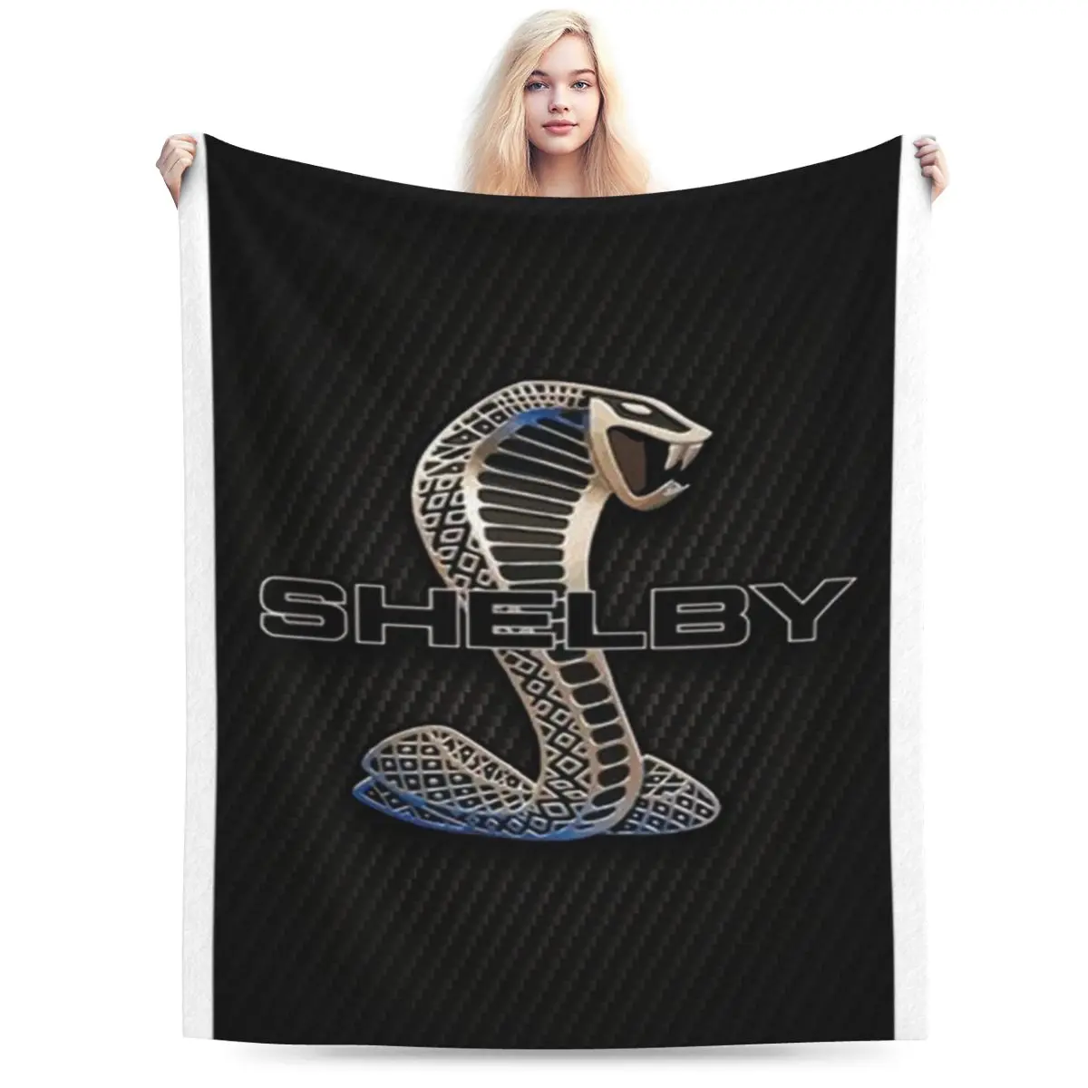 Shelby Cobra Carbon Una Coperta In Micro Pile Ultra-Morbida