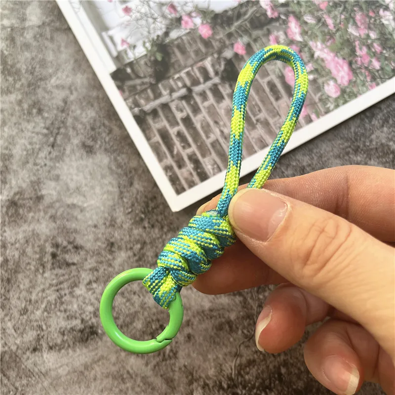 Stylish Braided Keychain Lanyard with Anti-Lost Pendant and Premium Cord