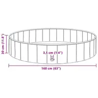 Piscine pliable pour chien bleue 160 x 160 x 30 cm en PVC, piscine pour chiens et animaux de compagnie, piscine pour animaux de compagnie pour jardin, terrasse et loisirs en plein air, bain pour chien pour se rafraîchir en été, piscine portable pour chiens de grande et petite taille 6