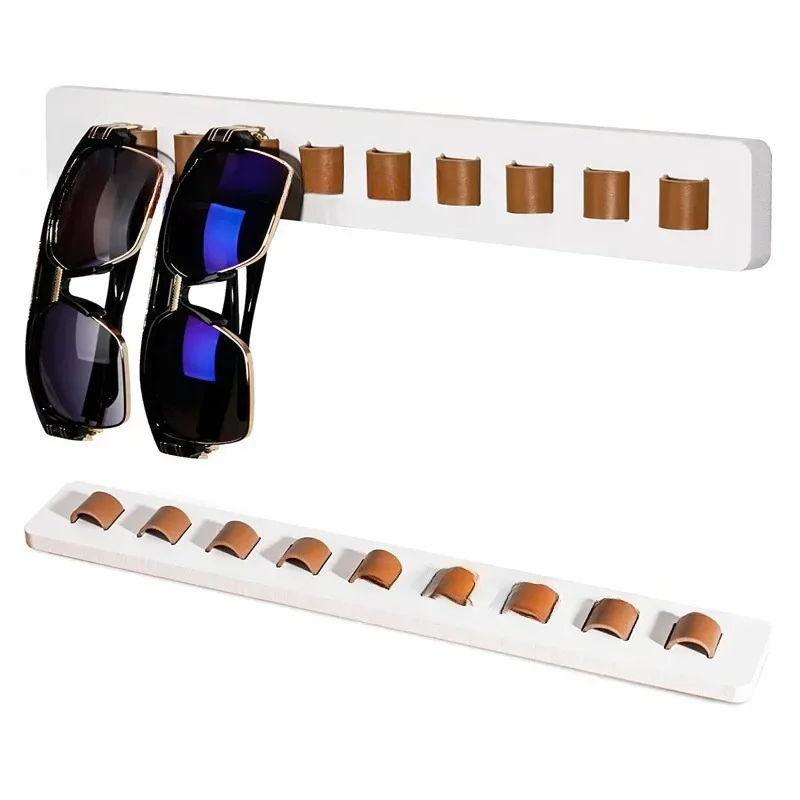 Wooden Eyeglass Storage Rack Wall Mounted for Household Sunglasses Glasses Display