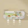 Wall Mounted Storage Rack Toilet Washbasin Simple Storages Shelf Multiscenario Available Multipurpose Organizer Plastic Shelves 5