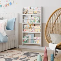 Kids Bookshelf, Wall Mount 4-Tier Book Shelf Organizer for Toys and Books, Toy Storage Bookshelf in Bedroom, Living Room 2