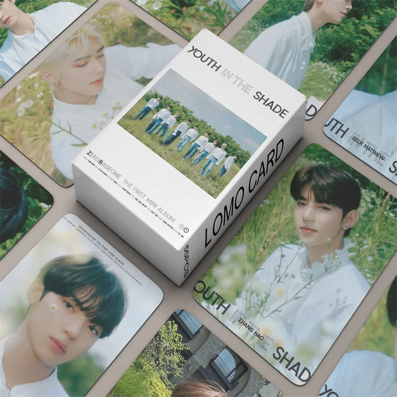 

55pcs/set ZB1 Small Card ZEROBASEONE Boy Debut Album Lomo Card Youth In The Shade Card Print Photo Card Zhang Hao Gift Kpop
