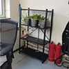 Installation-free Kitchen Cabinets Folding Storage Rack Kitchen Pan Microwave Storage Rack Home Bathroom Mobile Rack N 2