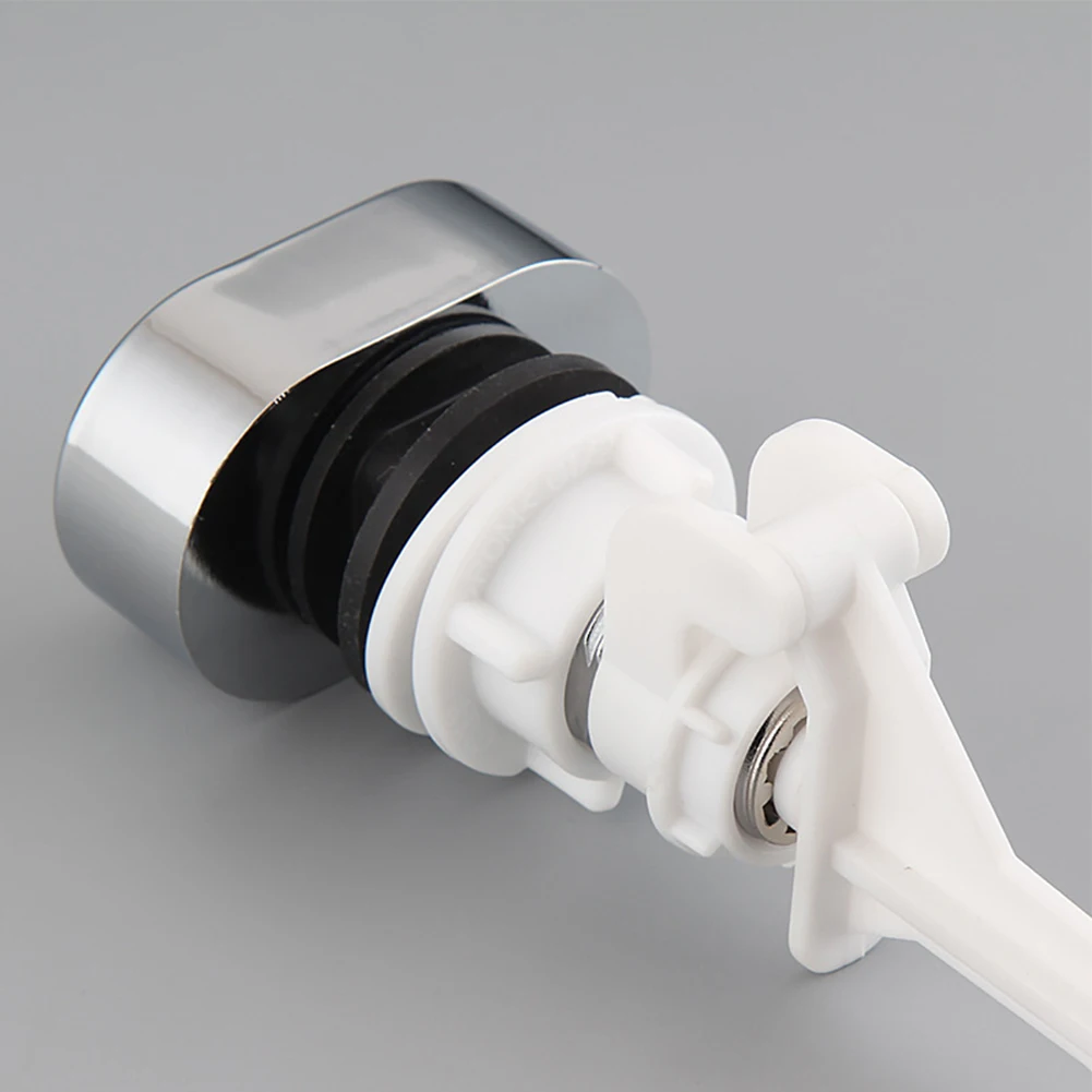 ABS Toilet Tank Button Flush Lever Push Button Replacement Bathroom Accessory Toilet Water Tank Button Bathroom Access
