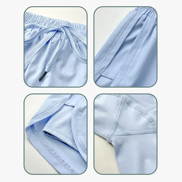 2 in 1 Women Running Shorts Yoga Clothes Fitness Elastic Summer Workout Female Jogging Leggings For Ladies Gym Sport Shorts