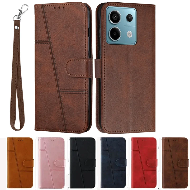 Deluxe Leather Flip Wallet Phone Case - Elegant Book Cover Design