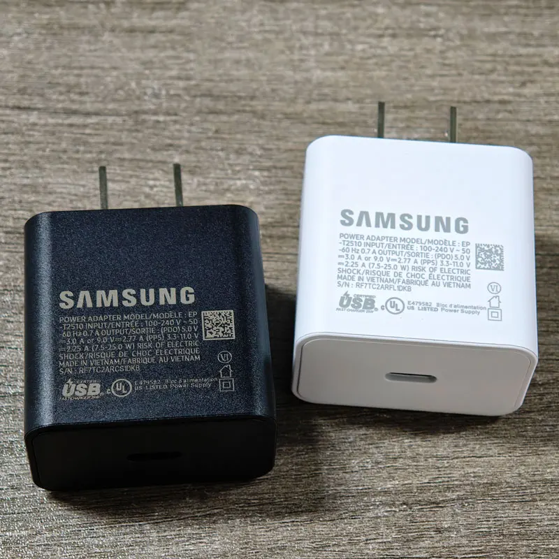 For Samsung A17 A16 A26 A36 A56 A55 A35 A15 25W Charger US Plug PD Super Fast Charge Adapter EP-T2510 For Galaxy S25 S24 S23 S22