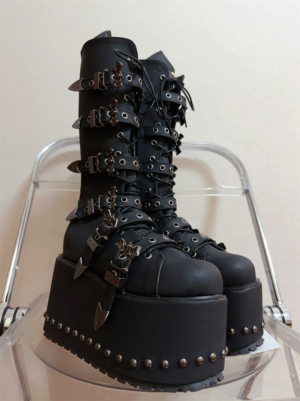 Y2K Subculture Japanese Original Spice Girl Platform Muffin Shoes