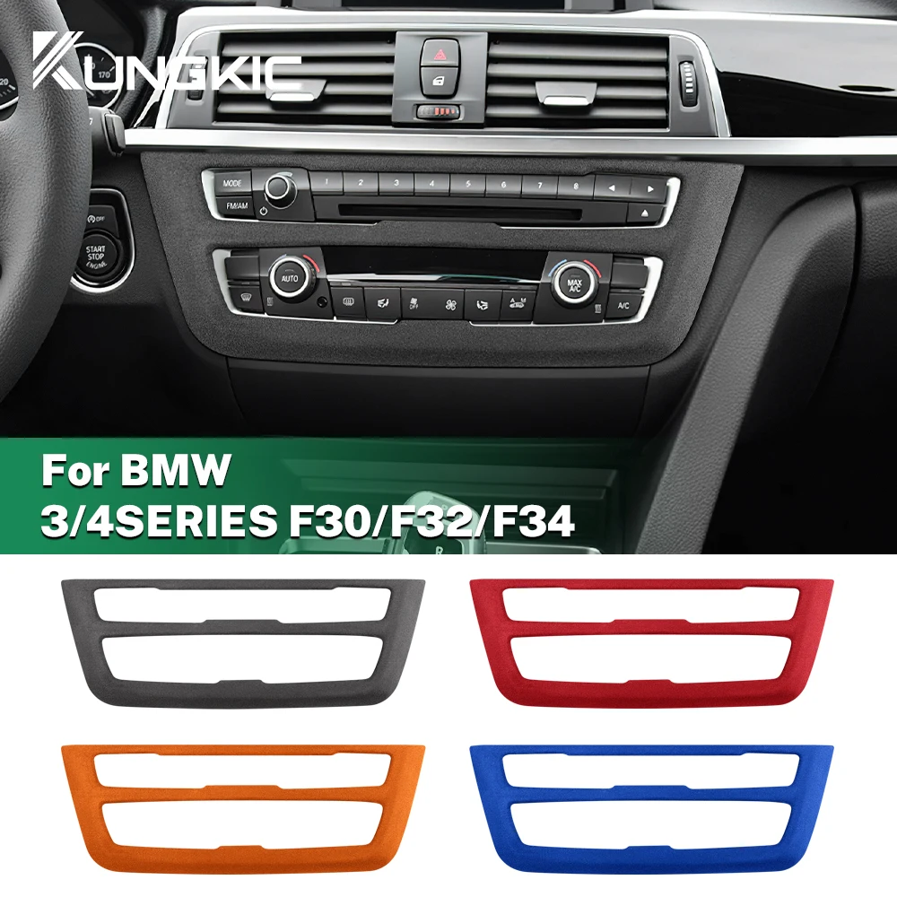 

Italy Super Suede Car Center Console CD Panel Sticker for BMW 3 Series F30 F31 3 Series GT F34 4 Series F32 F33 F36 2013-2018