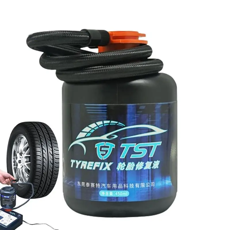 

450ml Tire Puncture Repair Sealant Fluid Car Motorcycles Electric Vehicles Rubber Tire Repair Liquid Car Tire Repair Accessories