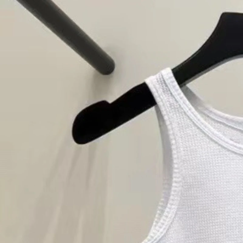 

Women white vest casual fashion letter embroidered tops for women