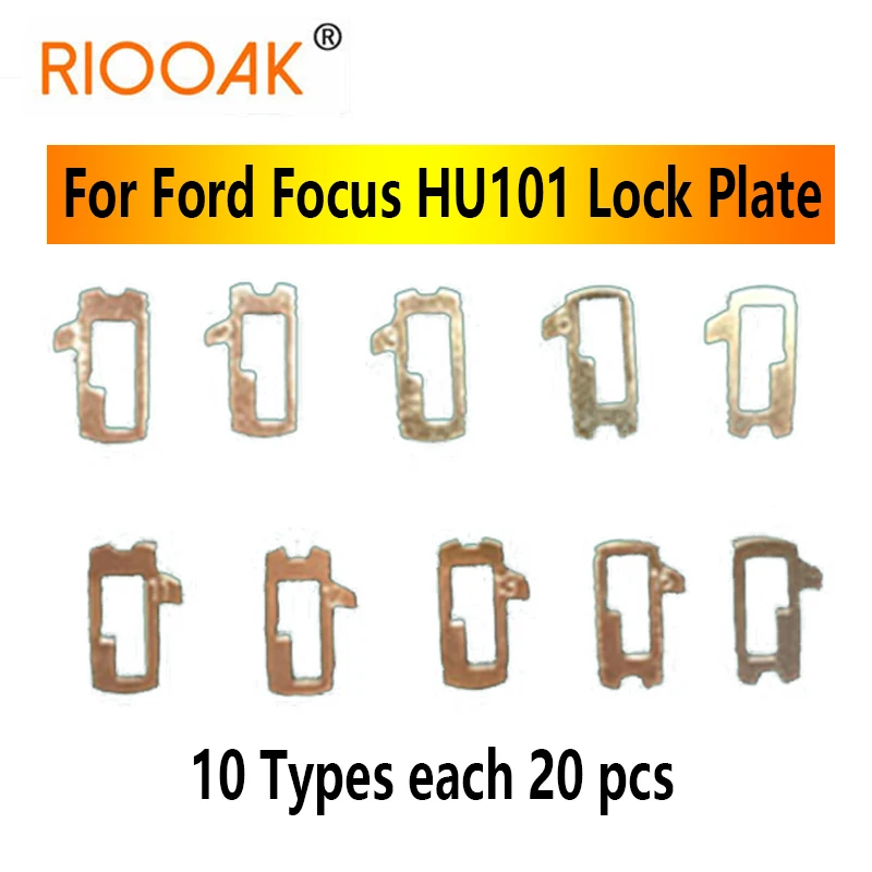 

200pcs/lot HU101 Car Lock Reed Plate For Ford Focus Fiesta Ecosport Brass Material Locksmith Tools Car Lock Repair Kit